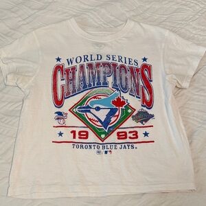 47 Brand Blue Jays World Series Champions Kids Tee - White